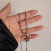 Kpop Cool Punk Vintage Star Pendant Chains Necklace For Men Women Egirl Hip Hop 90s Grunge Aesthetic EMO Jewelry Y2k Accessories
