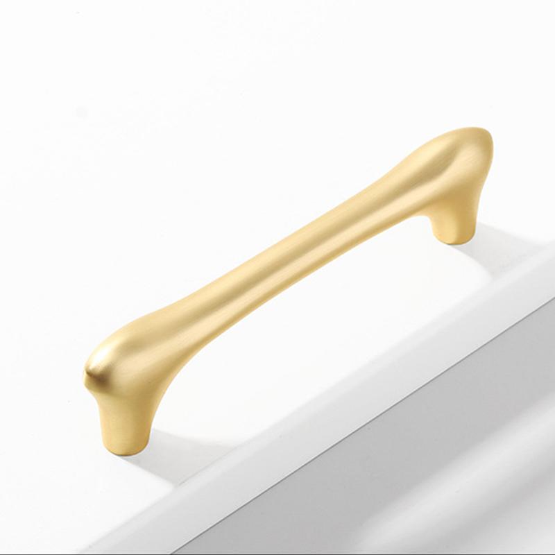 1pc Copper Zinc Alloy Cabinet Door Drawer Handle Black Gold Gray Hand In Hand Cabinet Drawer Handle