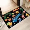 Colorful Cartoon Animal Letters Flannel-printed Floor Mats Has Non-slip Function Is Suitable Entrances Bathroom Welcome Carpets