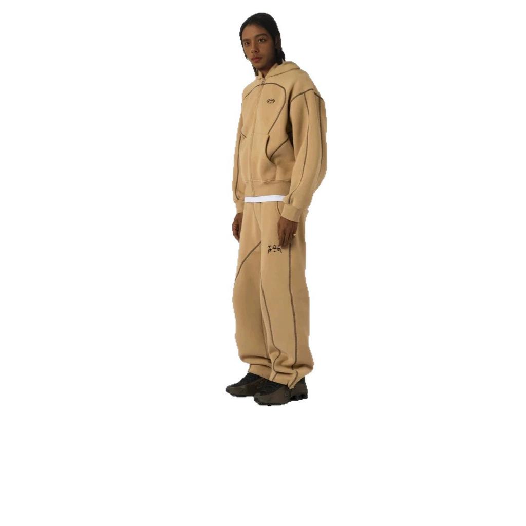 Ensemble Sweat à capuche zippé manches longues et Pantalon imprimé 3D, Survêtement Athlétique Hip Hop Tendance avec Doublure en Polaire pour Hommes Femmes