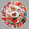 50pcs Creative Tomato Stickers: Cartoon Fruit for DIY Phone Cases & Computer Decoration