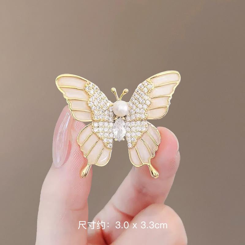 Fashion Corsage Brooch High-End Female Anti-Light Butterfly Brooch High-End Niche Corsage