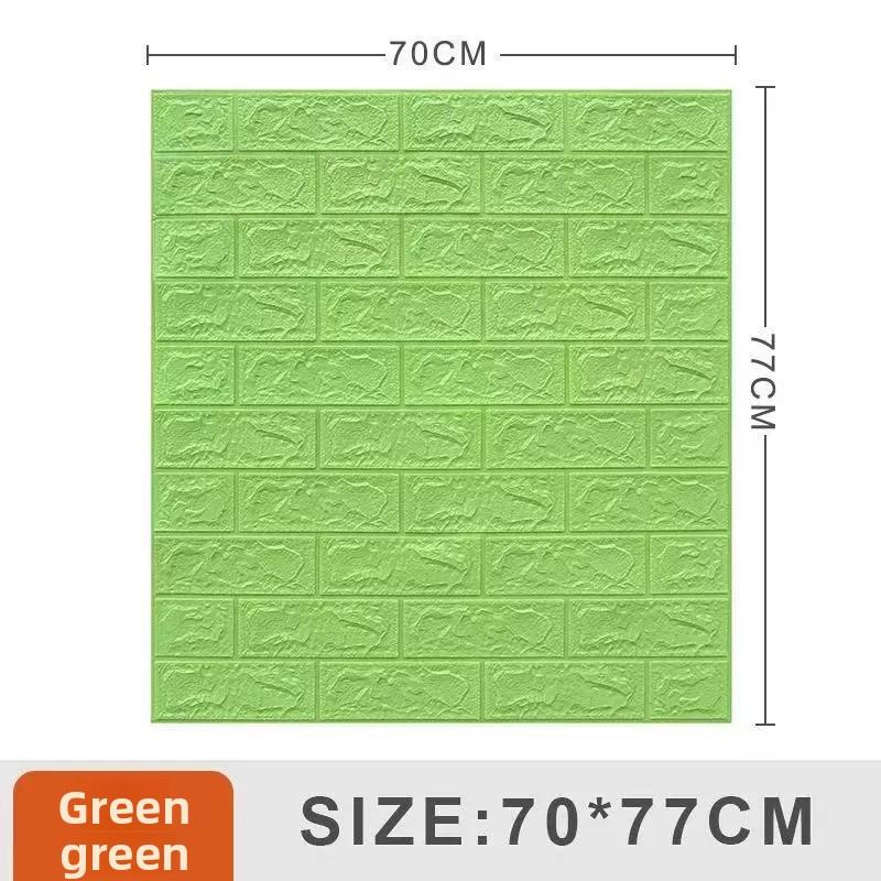 3D Tile Brick Wall Sticker Self-adhesive Waterproof Foam Wallpaper 10 Pcs 35x30cm