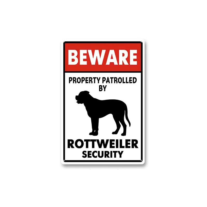 1pcs Metal Sign Warning Tin Sign,Gun Sign No Trespassing,Beware Of Dog Dog Will Bite,Do Not Enter Signs,Keep Your Dog Clean