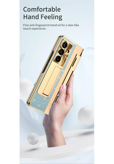 Galvanisiertes Stand-Scharnier-Case für Samsung Z Fold7/6/5/4/3 - Vollständiger Schutz für faltbares Display