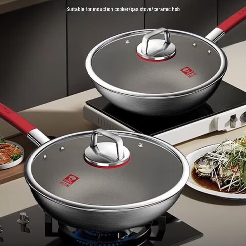 KamBach 32cm Titanium Non-Stick Wok
