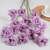 3 Heads Full Blooms Artificial Rose Flower Real Touch Faux Silk Rose Bouquet 25" Long Stem Fake Rose Flowers for Home Kitchen Party Wedding Decor