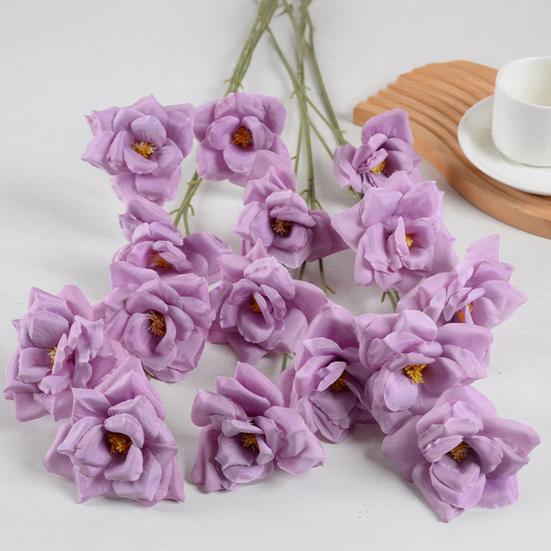 3 Heads Full Blooms Artificial Rose Flower Real Touch Faux Silk Rose Bouquet 25" Long Stem Fake Rose Flowers for Home Kitchen Party Wedding Decor