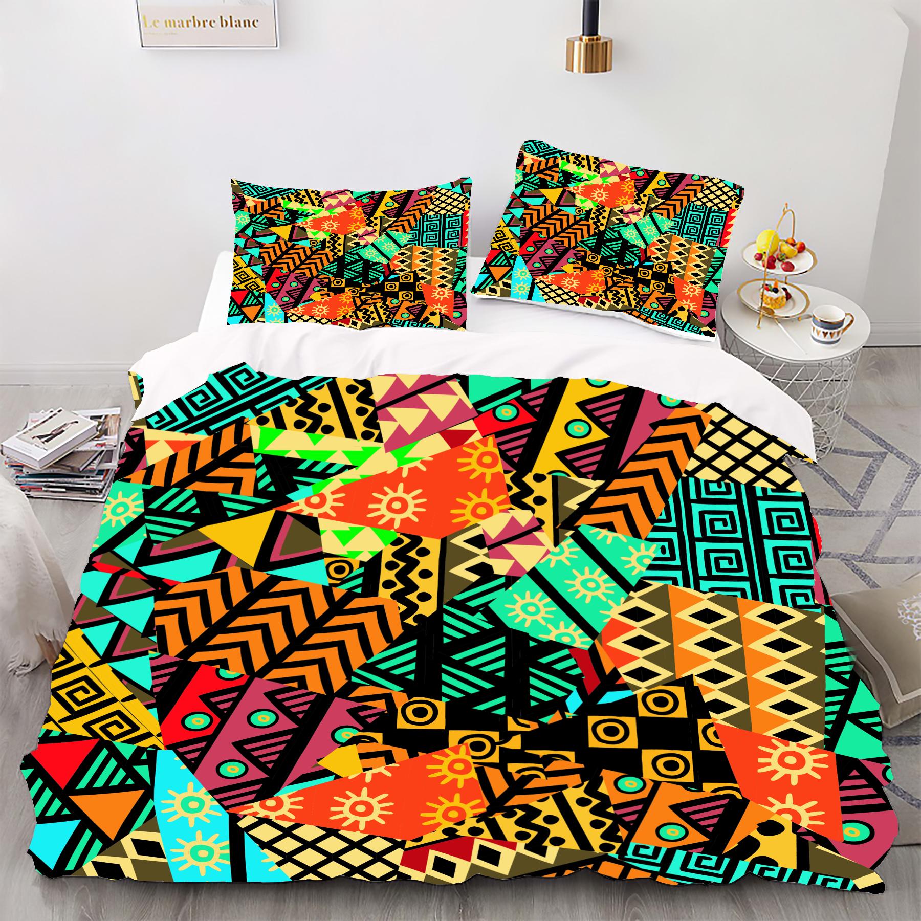 

Simple Style - Комплект пододеяльников с цифровой печатью - Полиэстер - Декор спальни - 1 покрывало + 2 наволочки (нет подушки) 173x229cm