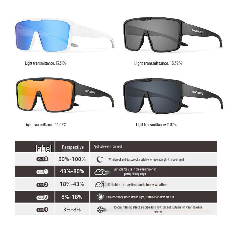 Rockbros Polarized Cycling Sunglasses with Myopia Insert