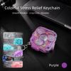 Fun Multi-Play Fidget Spinner Keychain Crisp Pressing Finger Relax Keychain  Leisure