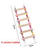 Bird Toys Set Swing Chewing Training Toys Small Parrot Hanging Hammock Parrot Cage Bell Perch Toys With Ladder Pet Supplies 1pc