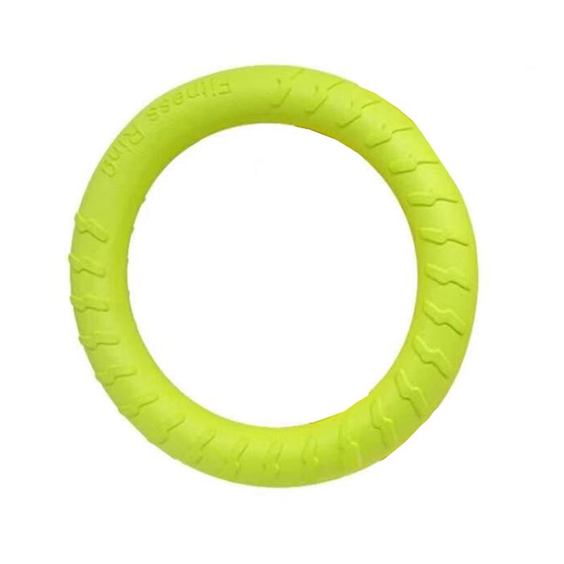 

Интерактивная обучающая игрушка Pet Ring Puller для средних и крупных собак Greyhound Pitbull Safety EVA Big Dog Toy Mascotas Accessories S-Diameter 19cm зелёный
