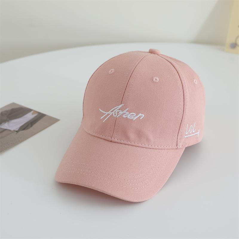 

Кепка бейсболка женская с мягким верхом весенне-осенняя модная с простой уличной индивидуальностью для защиты от солнца, трендовая вышитая женская шляпа от солнца Adjustable