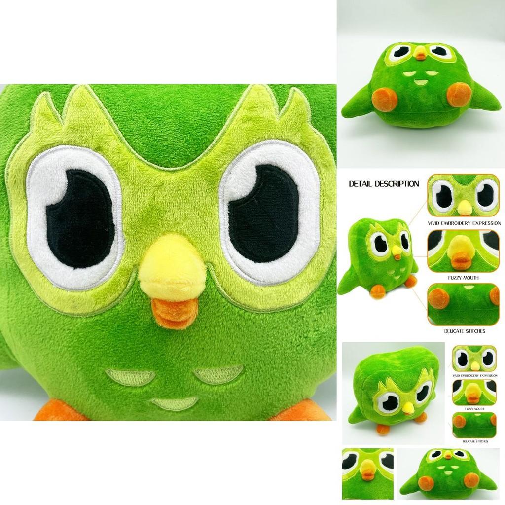 Duolingo 10 Year Anniversary Green Owl Gift Plush Toy Kids Doll