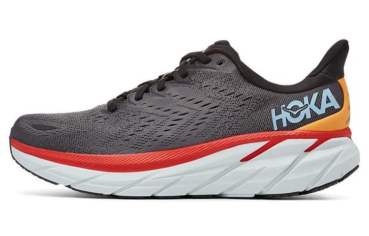 HOKA ONE ONE Clifton 8 Антрацит Кастлрок Красный 1119393-ACTL 46