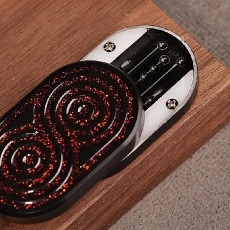 Push Magnetic Card Mini Fidget Mechanical Slider Pushing Plate Coin Edc Metal Stress Reducing Toys Antistresse