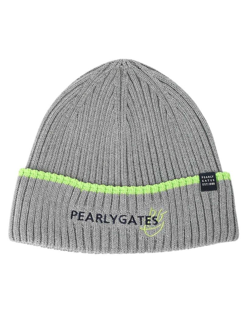 [PEARLY GATES] Unisex Knit Cap (Simple Logo)  Golf Hat  053-5187210 020Gray FR