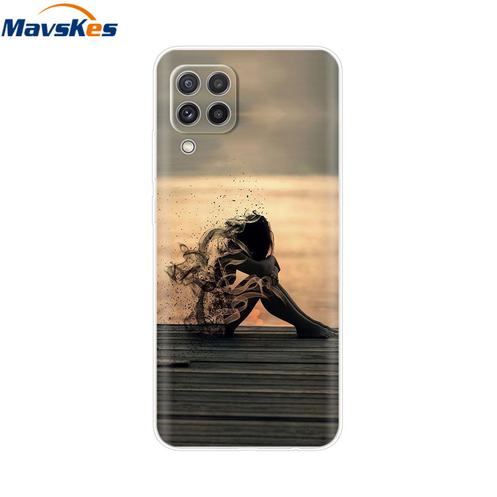 Dla Samsung Galaxy A12 A22 A42 5G Pokrowiec na tył Miękki TPU Przezroczyste etui na telefon Dla Samsung A32 A52 A72 Galaxy M12 M32 M42 M52 Fundas