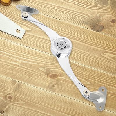 Metal Lid Support Hinges Adjustable Lid Lift Up Stay Buffer Damper with Soft Close Stop In Any Position for Wardrobe Cabinet
