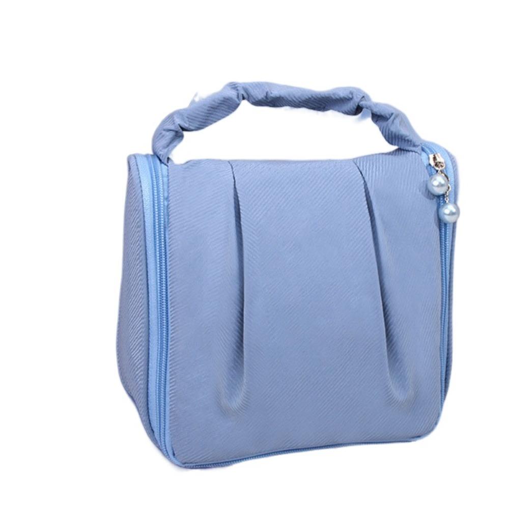 

Large Capacity Cloud Cosmetic Bag Wash Pouch Travel Toiletry Bag Makeup Storage Bag Wash Face синий