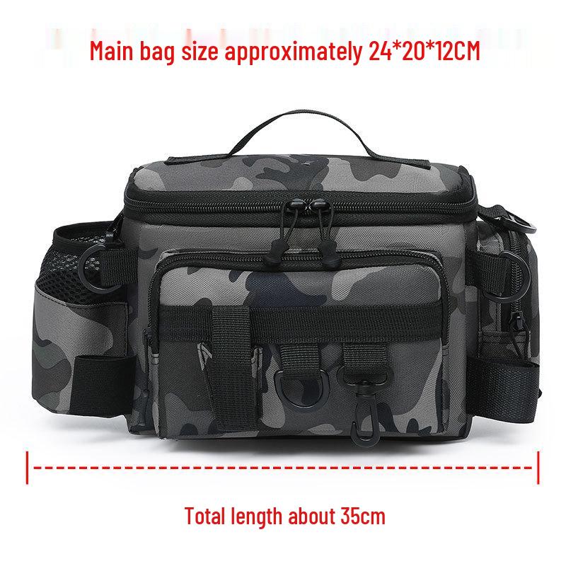 

New Waterproof Multi-functional Fishing Tackle Bag - Large Capacity Waist and Rod Bag