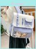 School Style College Backpack With Fabric For Girls Education Use