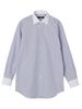 SHIPS Colors Men's Easy-Care Cleric Stripe Wide Collar Shirt, Blue, Size 40, 211130390