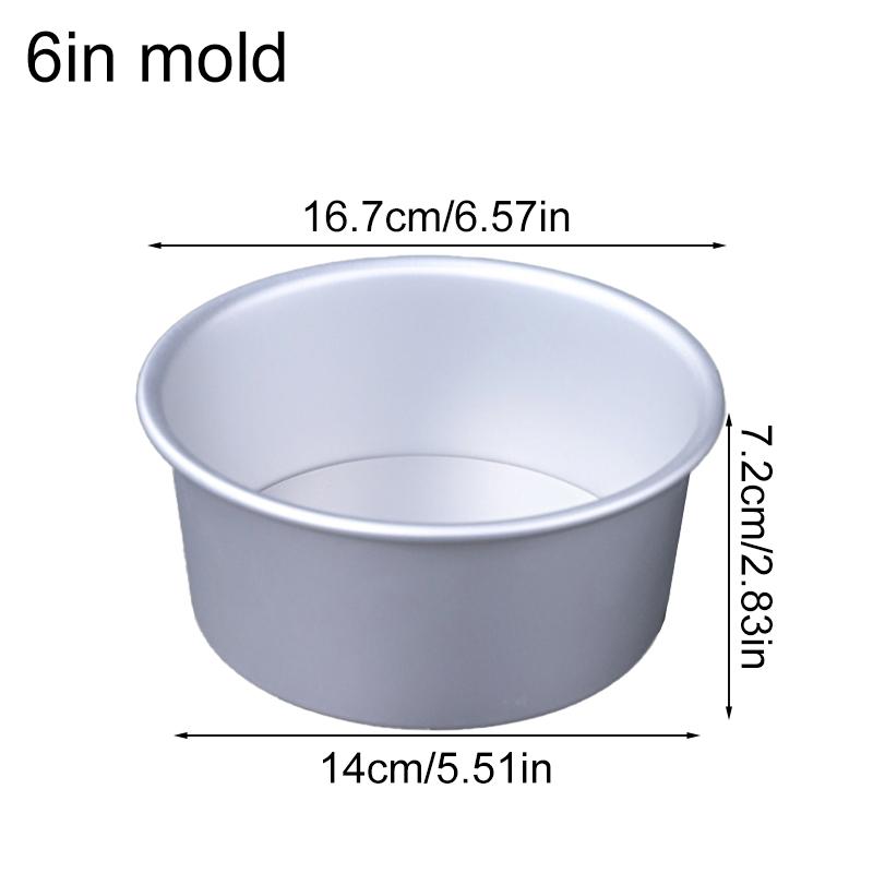 1Pc Aluminum Alloy Round Pork Pie Dish DIY Making Cakes Silver Mini Cake Tins Small Pans Mold