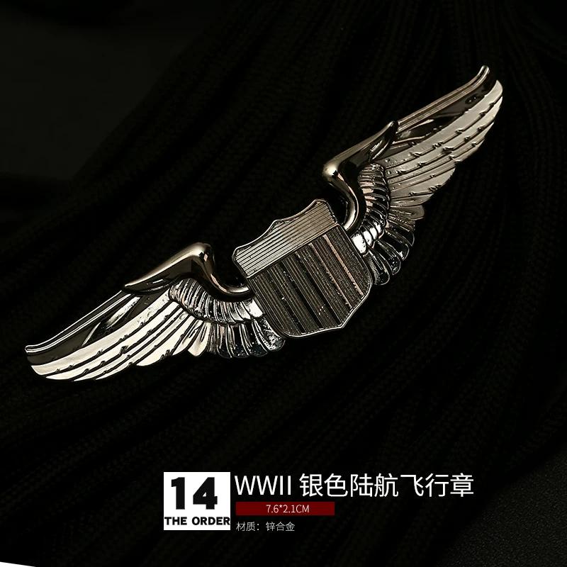 Aviation Pilot Badge Military Fan Parachute Badge Skill Badge Badge Brooch Medal Hat Badge