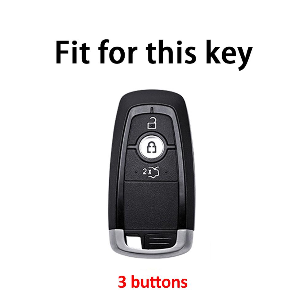 3 Buttons Smart Remote Car Key Keyless Case Cover Shell Fob for Ford Mustang Edge Fusion Explorer F150 F250 F350 Ecosport