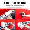 2 Large Size Car Stickers Auto Door Decoration Decal Accessories For Honda Civic Accord Fit Jazz Pilot CRV Odyssey Passport City BI2