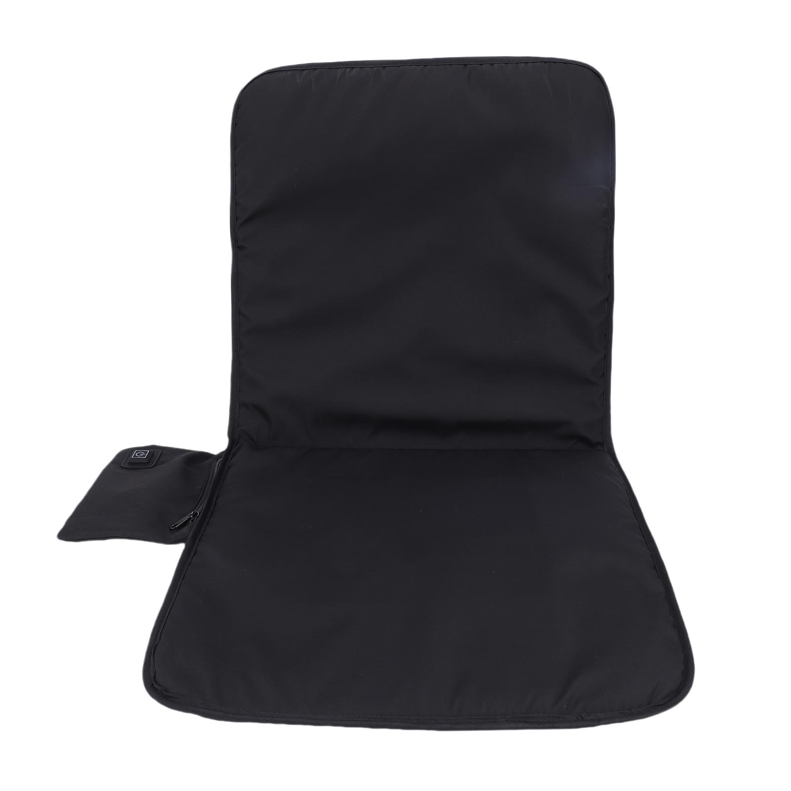 

Heated Chair Cushion Heated Seat Cushion Black USB Heated Seat Pad with 3 Heat Settings for Outdoor Camping Chair чорний
