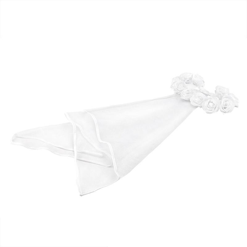 Delicate Bridal Crown Headband with Veil Bachelorette Party Hairhoop Engagement Party Headdresses Wedding Photoshoots