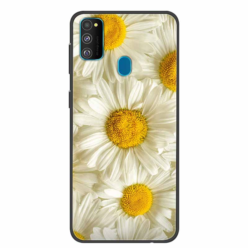 Funda para Samsung Galaxy M21 Funda Trasera de Silicona TPU Suave para Fundas de Teléfono Galaxy A21S M30S M31 M 21 M21S M31S Carcasas Negras Coques