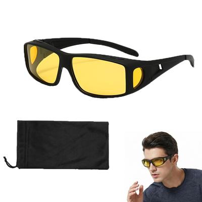 Oversized Polarized Sunglasses and Night UV Sports Sunglasses UV400 with Glasses for Night Unisex [ZHEJIA] [Day Use, Protection, Ultra-Lightweight]