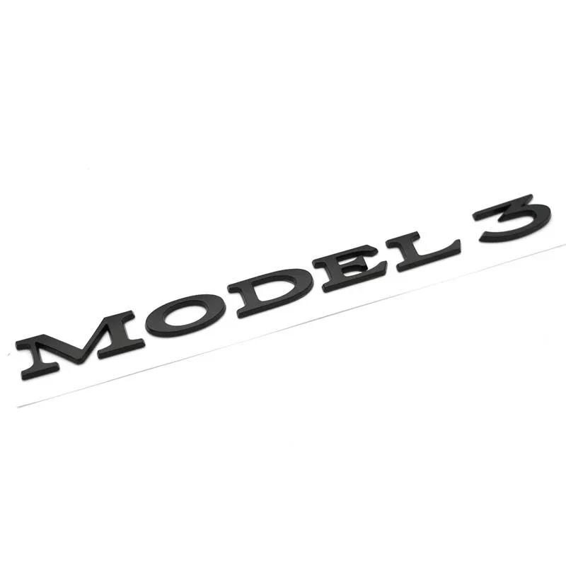 ABS Car Rear Sticker Letter Side Emblem Trunk Tail Badge for Tesla MODEL 3 MODEL S MODEL X Exterior Accessories