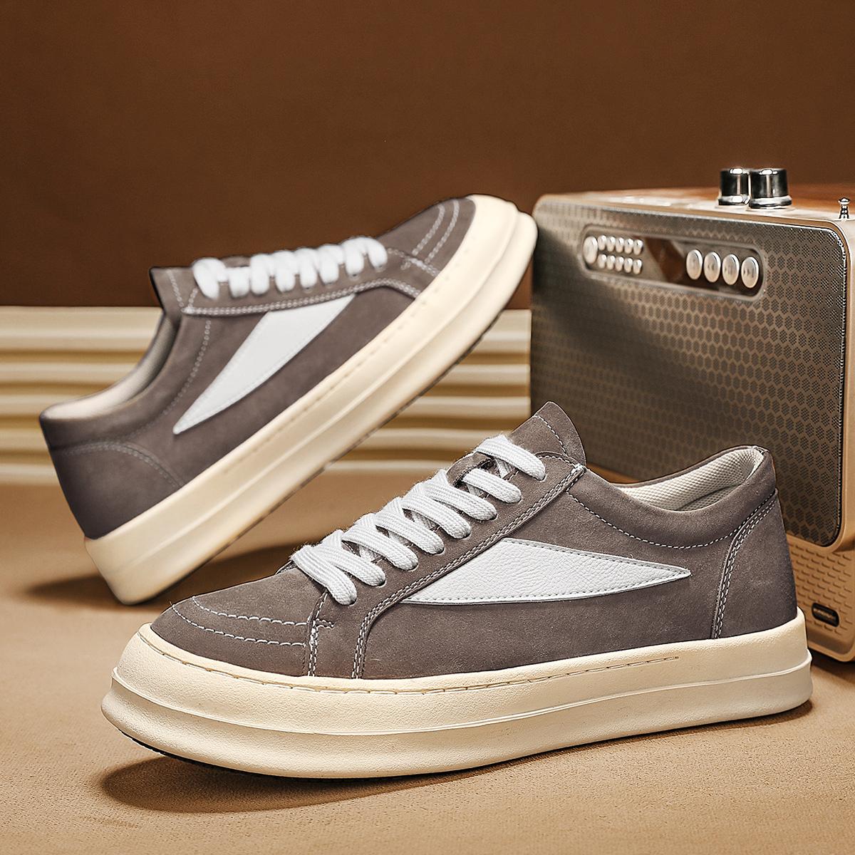 

Модные мужские низкие кожаные кроссовки для отдыха на природе повседневная обувь 45 хаки