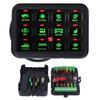 12 Gang Switch Panel Auto Dimmable RGB Circuit Control Relay System for Car Ship LED Light Fan