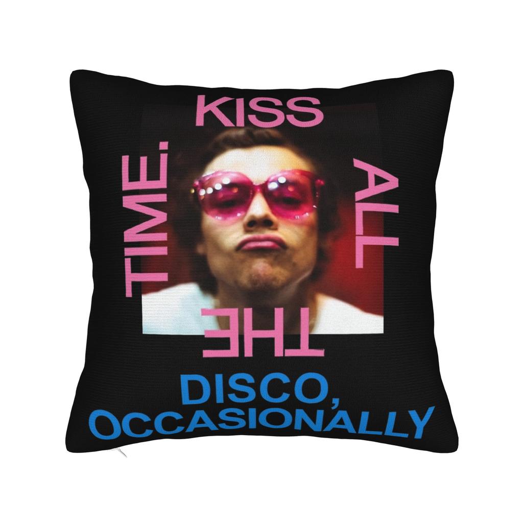Harrys Styles Kiss All The Time Disco Occasionally Pillowcase Soft Fabric Cushion Cover Decorations Cat Pillow Case Cover Car