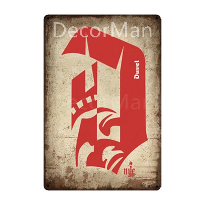 

Duvel leffe Orval Tin Signs Belgium Metal painting Bar PUB Decor WX2 20x30cm（7.8x11.8inch）
