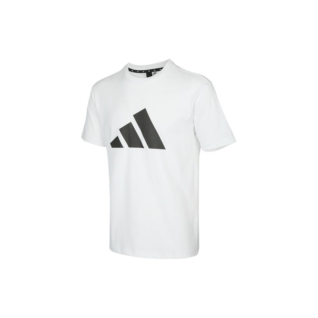 Adidas Athletic Casual Crew Neck Short-Sleeve T-Shirt Men Tops White H46558