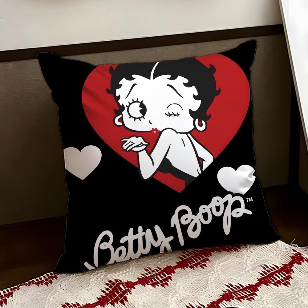 Cute BBetty BBoop Cushion Cover Reversible Soft Durable Pillow Cover Home  Car MultiScene Use for Daily Comfort