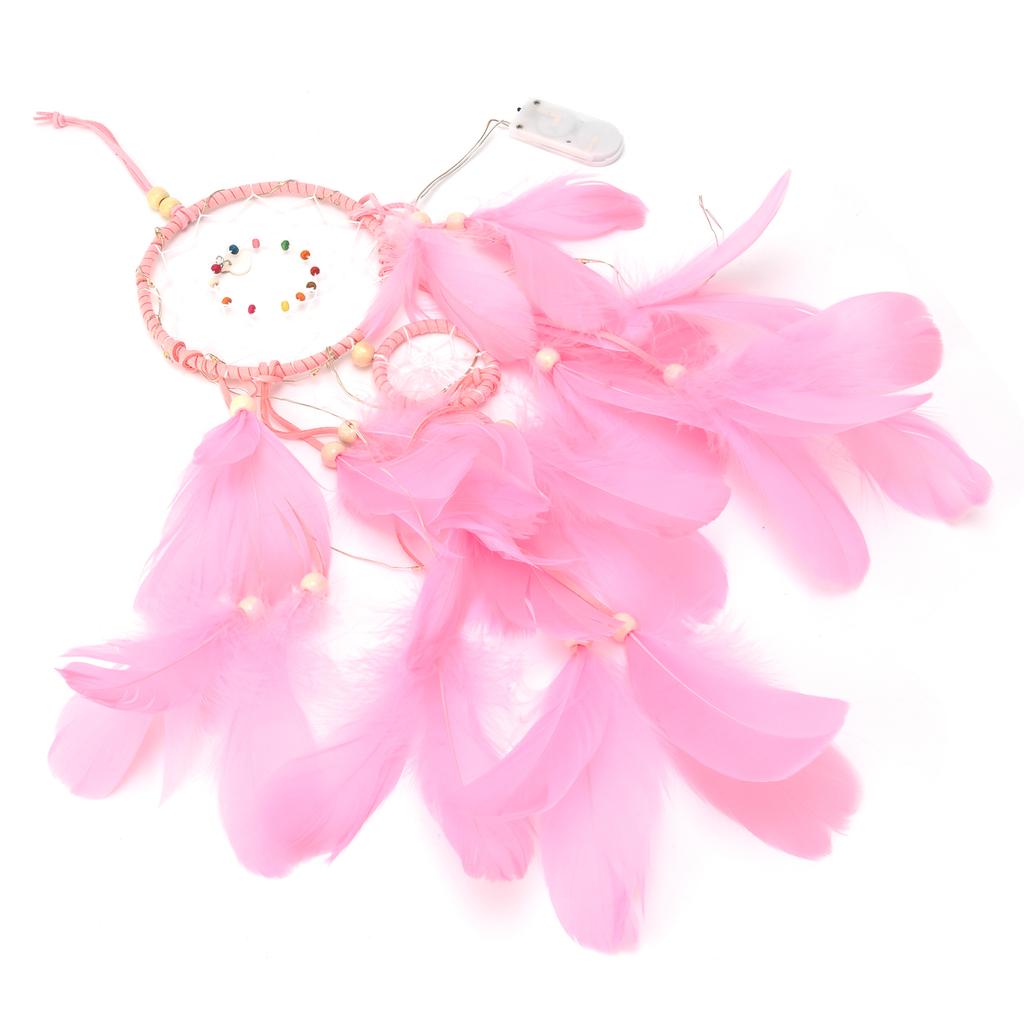 Traumfänger Wandbehang Traumfänger Anhänger für Wohnzimmer Schlafzimmer Studentenwohnheim HochzeitPink