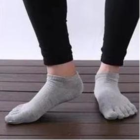 

Men s Summer Short Socks Cotton Five-finger Socks Low-top Spring And Summer Ultra-thin Mesh Toe Short Tube Fashion Accessories One Size&1 Pair серый