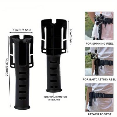 1PC Adjustable Portable Fishing Rod Belt Holder Adjustable Waist Lure Fishing Rod Insertion Device Accessories