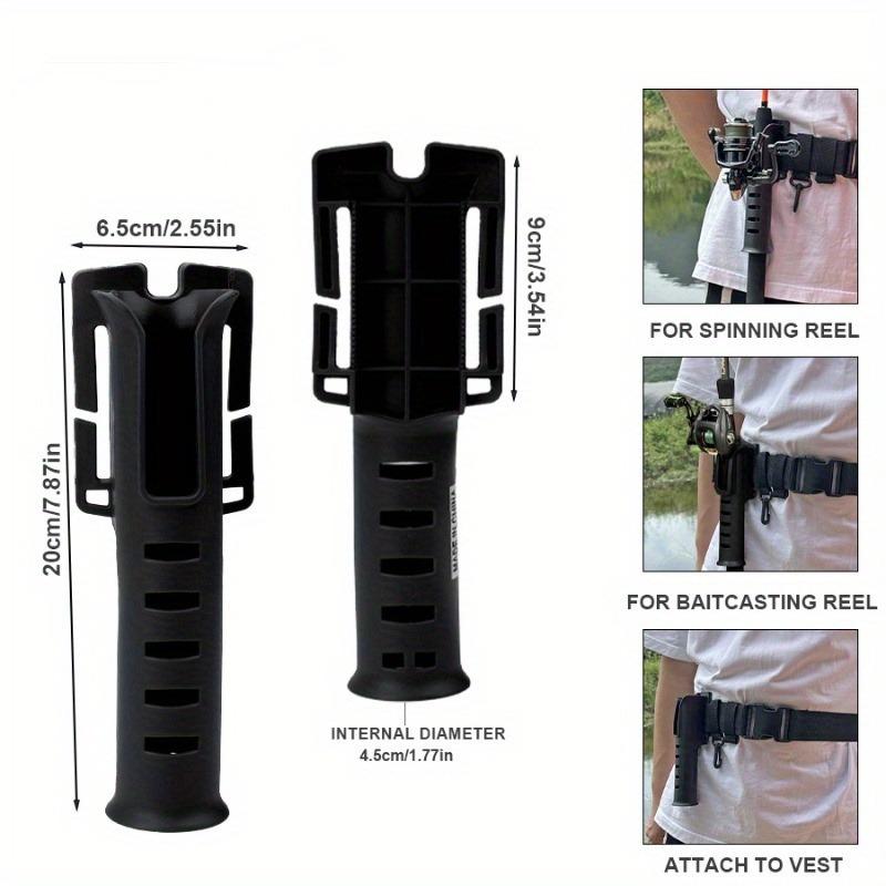 1PC Adjustable Portable Fishing Rod Belt Holder Adjustable Waist Lure Fishing Rod Insertion Device Accessories
