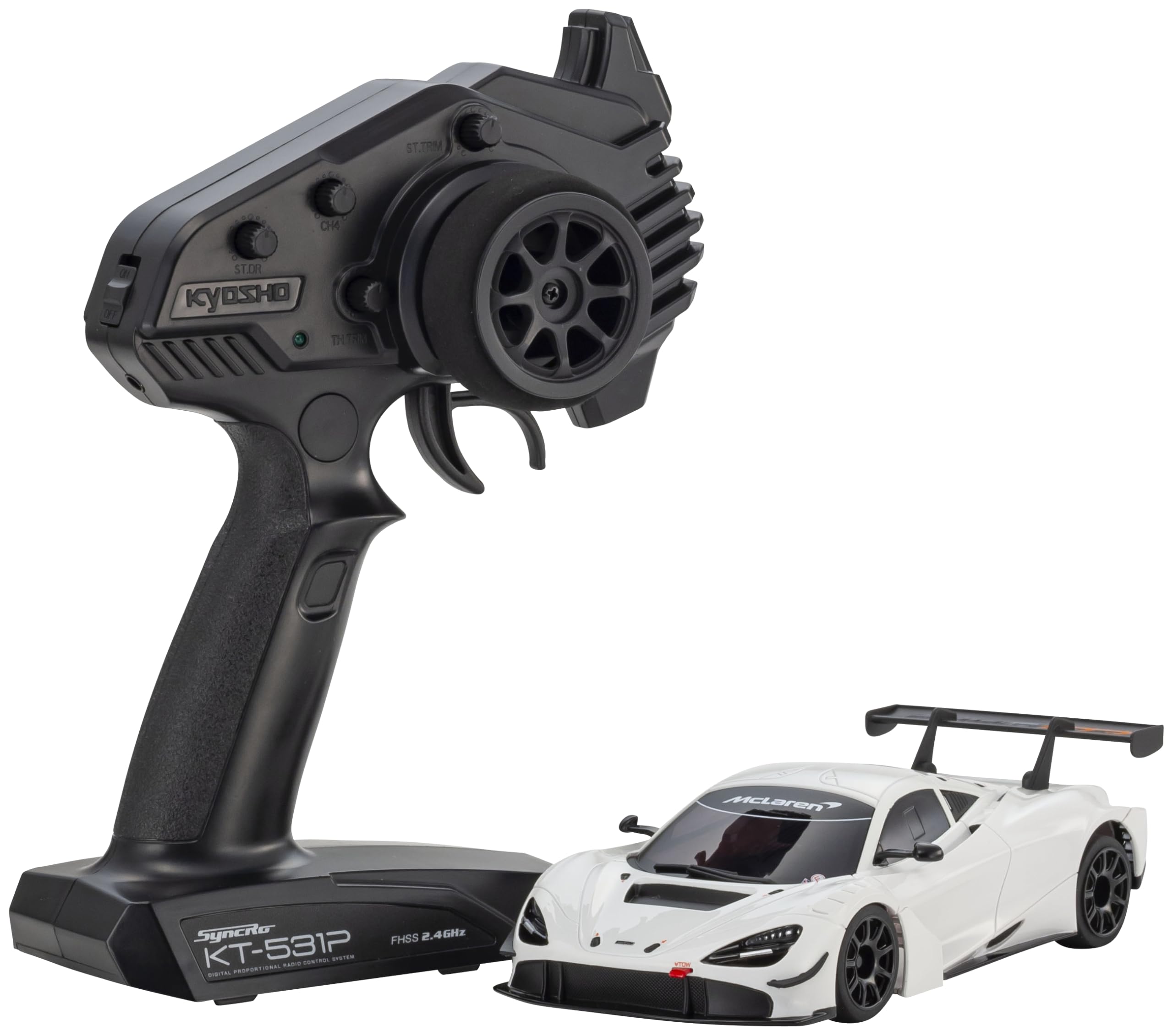 

Kyosho MR04RWD McLaren 720S GT3 White Electric Radio Control Car 32364W