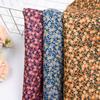100*150cm Small Floral Printed Fabric Vintage Soft Corduroy Fabric For Sewing Dress Garment Tablecloth Bag Baby Clothes