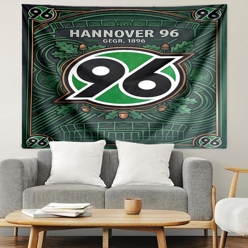 Hannover 96 Football Print Tapestry, Lightweight Wall Hanging, for Bedroom, Dorm, Living Room, Home Art Decor, Birthday Christmas Gift for Friends
